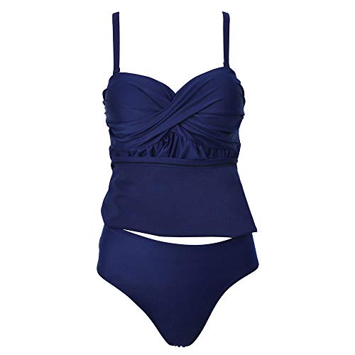 Luckycat Conjunto de Tankinis Mujer Talla Grande, Traje de baño Push up Beachwear Bikini