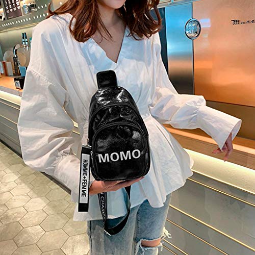 Luckycat Riñoneras de Moda Mujeres Hombres Impresión Deportes Senderismo Cinturón Running Cintura Bolsa Bolso Bandolera para Mujer con Cinturón para el Ombligo Bolsos de la cintura del cuero de la PU