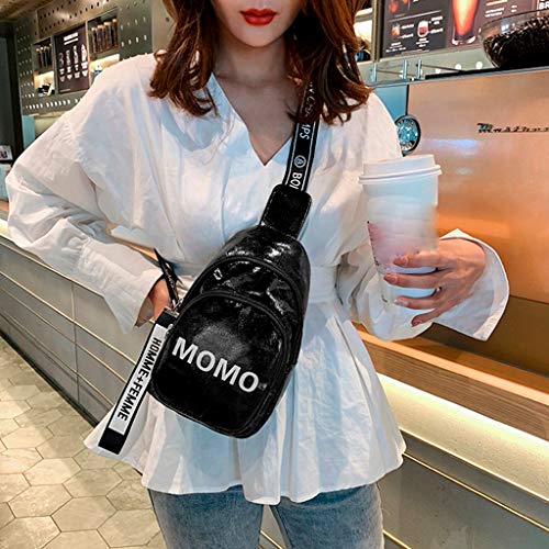 Luckycat Riñoneras de Moda Mujeres Hombres Impresión Deportes Senderismo Cinturón Running Cintura Bolsa Bolso Bandolera para Mujer con Cinturón para el Ombligo Bolsos de la cintura del cuero de la PU