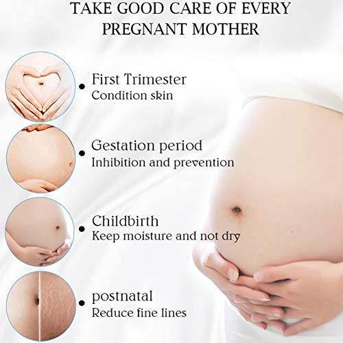 Lucoss Crema Corporal Anti Estrías,Crema Reafirmante Post-parto Reductor Cicatrices Estrías en Embarazo,Corrección Estrías Crema Reafirmante