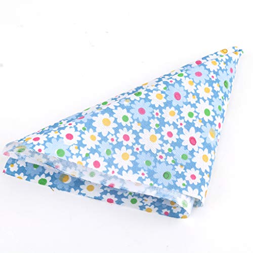 LUFA 7pcs Serie Azul de algodón de Tela de Flores patrón Floral de Costura de Material Textil para Cama de Remiendo de Bricolaje