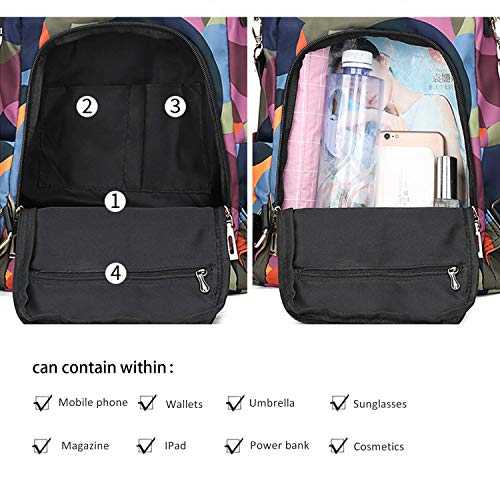 LUI SUI Mochila para Mujer Mochila de Damas Mochilas Escolares Mochila antirrobo Bolsos de Hombro de Dayback Bolso de Mano