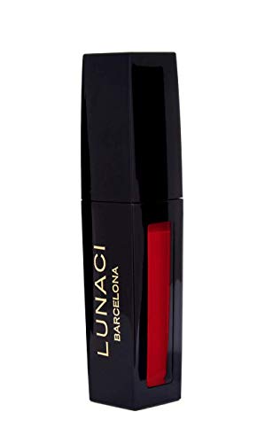Lunaci Barcelona Barra de Labios Líquida de Larga Duración fijo Mate (PASSION RED - 03)