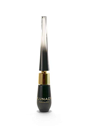 Lunaci Barcelona Delineador de Ojos Líquido A base de agua, sin carbón, Color negro Intenso, Eyeliner Líquido
