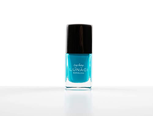 LUNACI Barcelona Laca de Uñas, Esmalte de Uñas Resplandecer Secado Ultra Rápido, Larga Duración, Sin Tolueno, Color: Azul Cielo, 13ml - (Tono: 32 / Sky Blue)