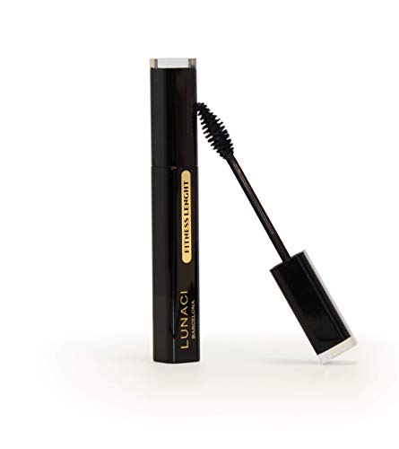 Lunaci Barcelona Maquillaje Máscara de Pestañas Más Largas y negra, Con queratina, sin grumos, sin carbón, hipoalergénica, vitamina E