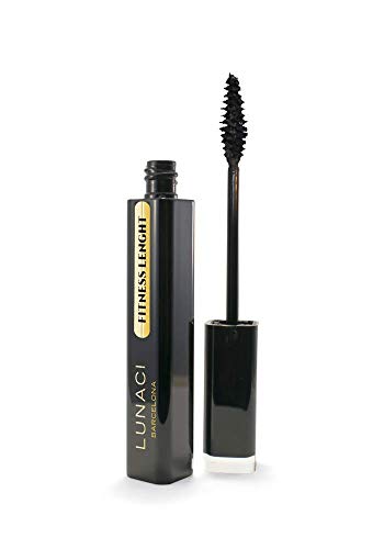 Lunaci Barcelona Maquillaje Máscara de Pestañas Más Largas y negra, Con queratina, sin grumos, sin carbón, hipoalergénica, vitamina E