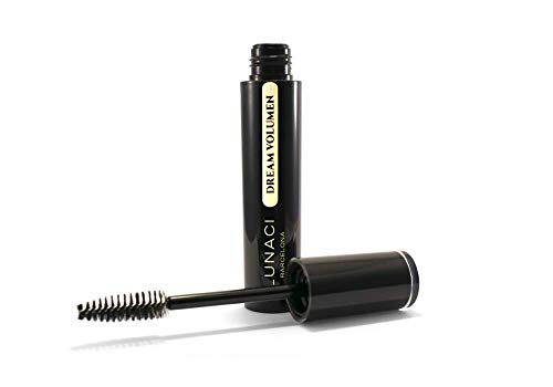 Lunaci Barcelona Maquillaje Máscara de Pestañas negra, Great Volume Effect Con keratin, sin grumos, sin carbón, hypoallergenic, vitamin E