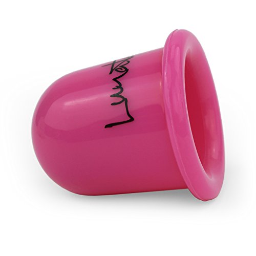Lunata (Upgrade 2019) 1x Ventosa para Masaje anticelulitis, Ventosas de vidrio contra celulitis, equipo de masaje por vacío, copas de silicona, Rosa
