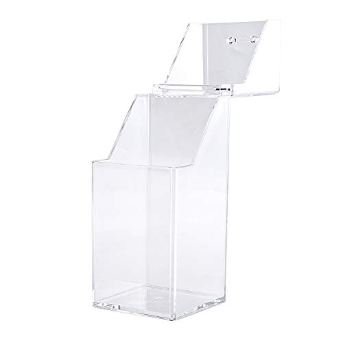 Lureme Soporte para brochas de maquillaje con tapa a prueba de polvo, organizador de maquillaje transparente con perla blanca gratis (cb000004)