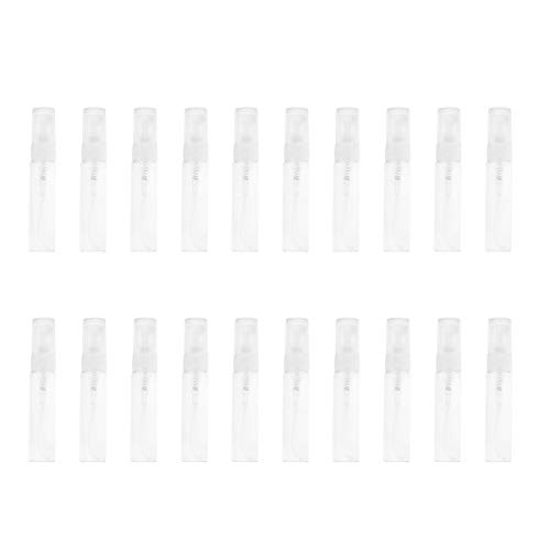 Lurrose - 20 Botellas de espray de 5 ml rellenables para perfumes, vacías, para Maquillaje, pulverizador, envases de Viaje para cosméticos
