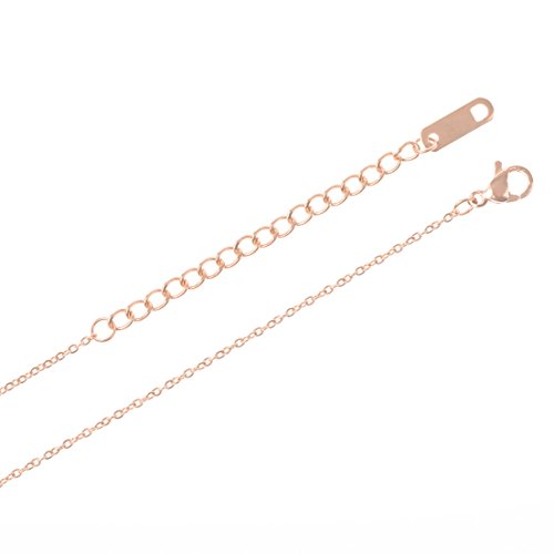 LUUK LIFESTYLE Collar de acero inoxidable con colgante de mano de hamsa y cita Happiness, joya de mujer, tarjeta de regalo, amuleto, rosé