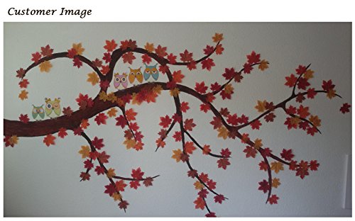 Luxbon 150 Hojas de Arce Otoño Papeles Artificiales Multicolor Decoración para Boda Fiesta Escaparate