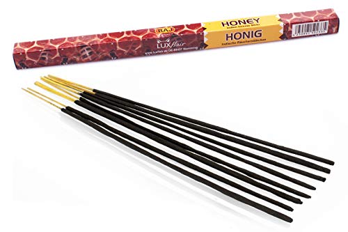 Luxflair Premium - Varillas de incienso (tamaño XL, 10 paquetes de 8 varillas de incienso, 80 unidades, larga duración de combustión de aprox. 45 min)