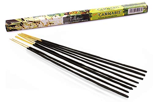 Luxflair - Varillas de incienso (tamaño XL, 10 paquetes de 8 varillas de incienso, 80 unidades, larga duración de combustión de aprox. 45 min)