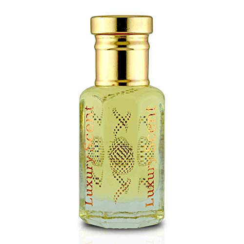 Luxury Scent - Aceite de perfume para niñas, diseño de orquídea floral de ámbar árabe, 12 ml, botella de aceite corporal