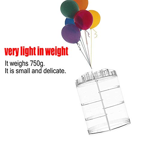 Lx-Top 360 Grados Giratorio Organizador de Maquillaje Más Grueso Almacenamiento de cosméticos Mejorado Y Novela Diseño Gran Capacidad con 6 Capas Ajustables Regalo de Bricolaje