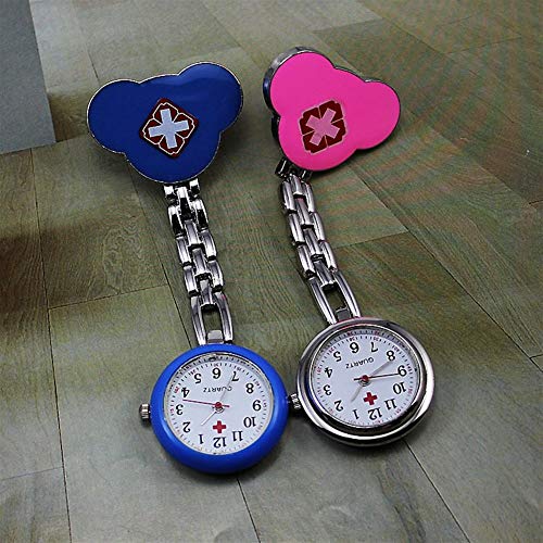 LYF Dedicada enfermera reloj de bolsillo de los hombres y las mujeres reloj de bolsillo de pecho de silicona reloj clip de la batería escuela de medicina electrónica higiénico lindo reloj de cuarzo Re