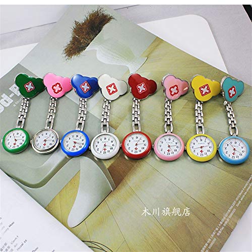 LYF Dedicada enfermera reloj de bolsillo de los hombres y las mujeres reloj de bolsillo de pecho de silicona reloj clip de la batería escuela de medicina electrónica higiénico lindo reloj de cuarzo Re