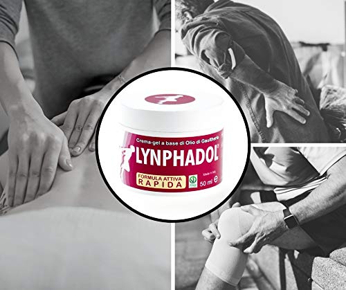 Lynphadol - remedio 100% natural para el dolor de espalda, dolor en las articulaciones, inflamación - 50 ml - Aceite esencial de menta, gaultheria, eucalipto