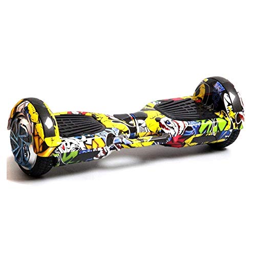 LYYJIAJU Auto Balance de Scooters 6.5" Hoverboard, autobalanceo Vespa UL2272 Certificado Hoverboard con Bluetooth Altavoces y Luces LED en Adultos y niños (neumáticos Fuera de Carretera)