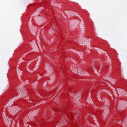 M L XL XXL 3XL 5XL 6XL Plus Size Deep V Neck Women Lace Sexy Lingerie Hot Erotic Bow Transparent Dress Porno Costumes Nightwear Black L