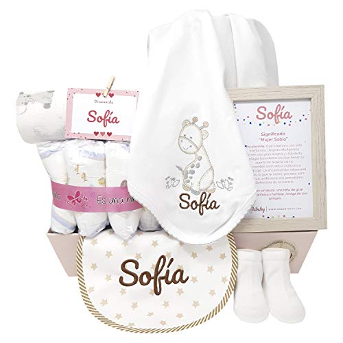 MabyBox My Love| Canastilla bebe recien nacido | Cesta Bebe | Regalo Original Bebe recien Nacido (beige, 0-3 meses)