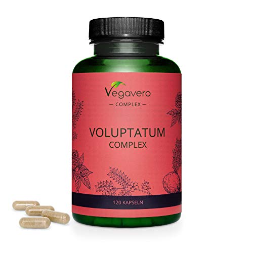 Maca + Tribulus Terrestris + Ginseng Coreano Vegavero® | 90% SAPONINAS | Testado | 100% NATURAL | 120 Cápsulas | Precursor Testosterona | Potenciador Muscular Vigorizante | Voluptatum Complex