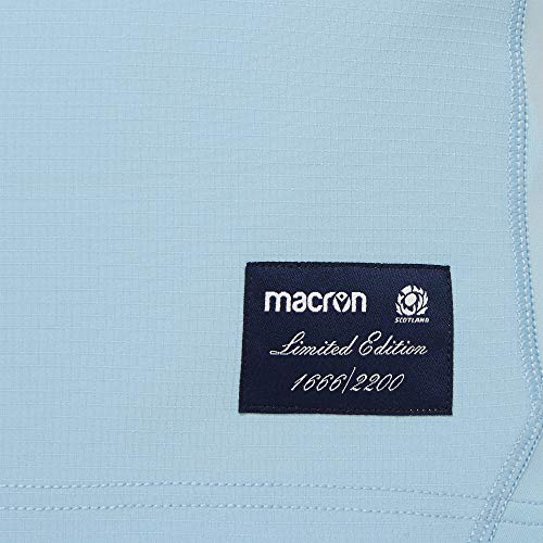 Macron Sru M19 Ruwc Authentic Away Pro Body Fit SS Camisas para Hombre, Hombre, 58017368_Light Blue_XX, Azul Claro, Extra-Large