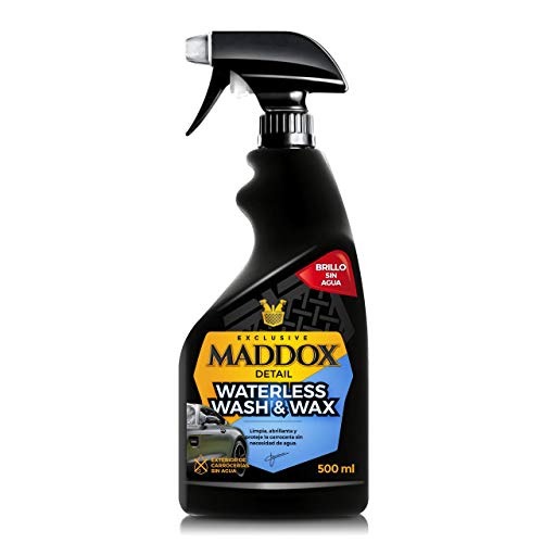 Maddox Detail - Waterless Wash & Wax - Cera Carnauba Limpieza sin Agua para Coches (500ml)