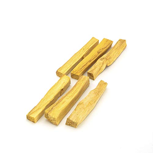 Madera de Palo Santo (Bursera graveolens)"madera sagrada" 6 piezas. Tamaño: 9-10cm (9,5 x1x1 cm, 5-7grs; 0,98€ c.).