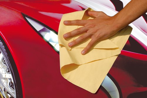 Mafra, Extra DRT, Paño de Tela de choamois, para carrocería y Cristales Exteriores del Coche, con Gran Capacidad de absorción y Resistencia a la Humedad, no Deja Marcas, tamaño 43 x 32 cm