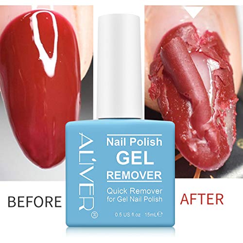Magic Nail Polish Remover, Professional Soak-Off Gel Nail Polish Remover, Non-Irritating, Easily & Quickly Nail Polish Remover, Protect Your Nails, 15ML
