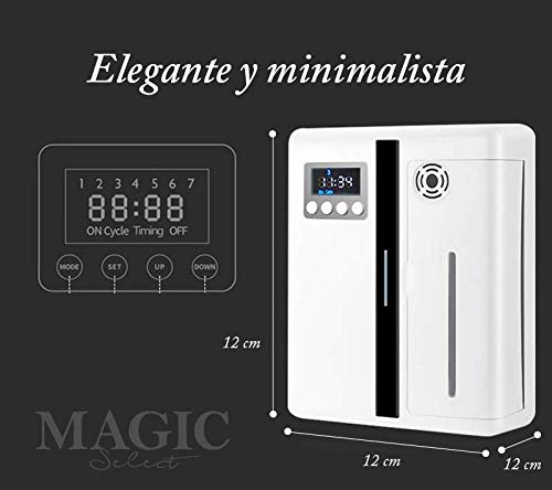 MAGIC SELECT Difusor eléctrico de aceites esenciales ideal para eliminar malos olores y perfumar medianos y grandes espacios