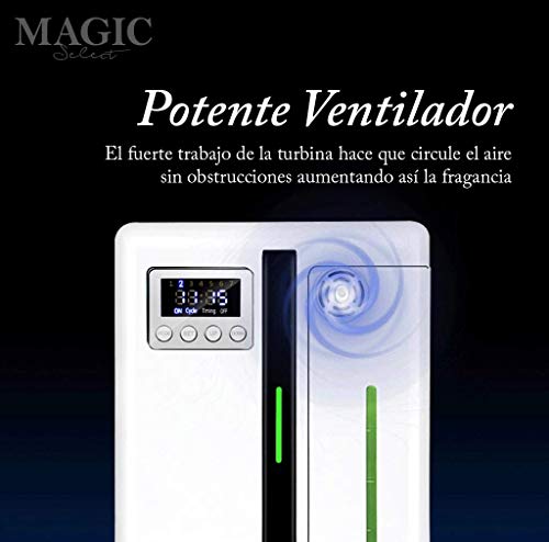 MAGIC SELECT Difusor eléctrico de aceites esenciales ideal para eliminar malos olores y perfumar medianos y grandes espacios