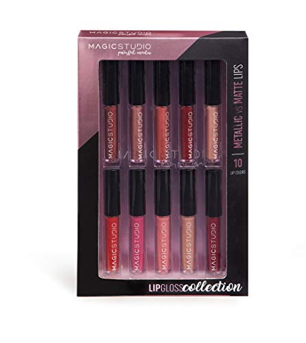 Magic Studio Matte Vs Metallic Lip Colors, Talla Única, Pack de 1