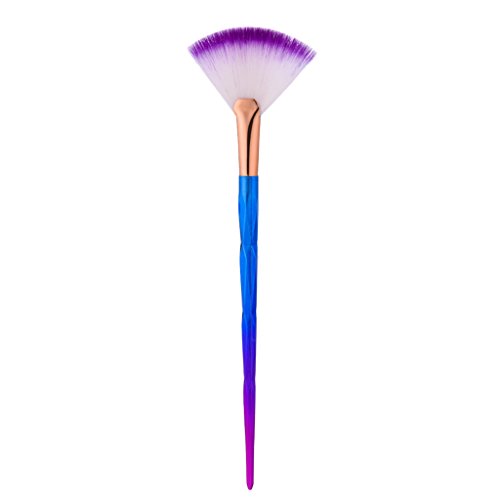 magideal Fan de maquillaje Brush: mejilla Rouge cara polvo bronzer Highlighter Kabuki schminkp Isla – Foundation Brush/Blush Brush/concealer Blending Brush