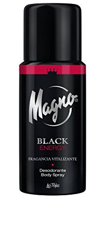 Magno - Desodorante Spray Black Energy - Fragancia energizante con toques cítricos - 1 ud de 150ml