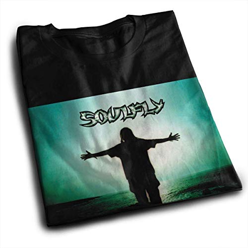 maichengxuan Soulfly Soulfly Camiseta de Manga Corta de Verano al Aire Libre para Hombre