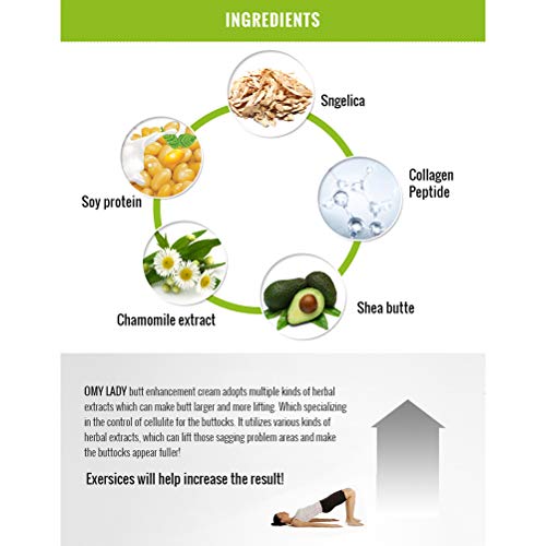 MAICOLA 100G eficaz Crema de la ampliación de Las Nalgas de elevación de la Cadera hacia Arriba Crema para Mujeres Cuidado Corporal Reafirmante Tratamiento de la Piel más Grande