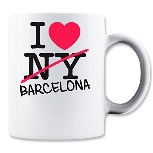 MaikesTic I Love Barcelona Spain Mug