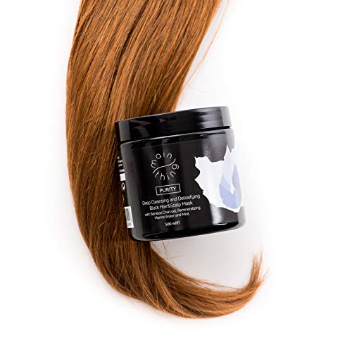 Main Thing - Mascarilla anticaspa prelavado para cabello y cuero cabelludo con carbón de bambú y prebióticos, 500 ml