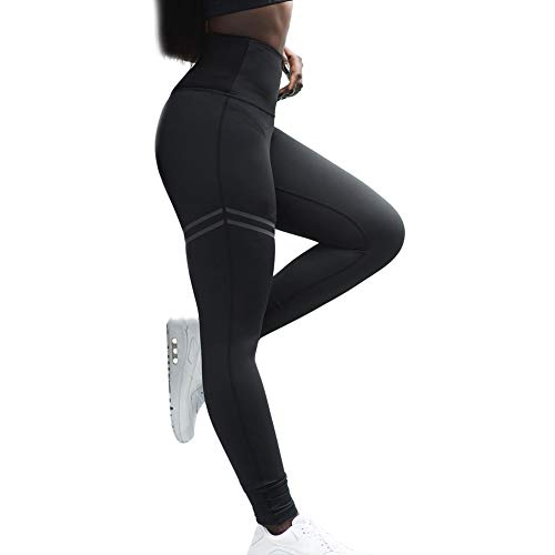 Majome Leggings Delgados de compresión anticelulítica de Cintura Alta para el Control de la Barriga y para Correr