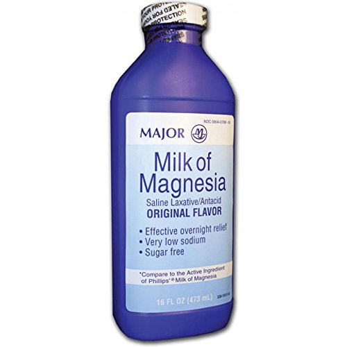 Major Milk of Magnesia Suspension, 400mg/5mL, 16oz by MAJOR