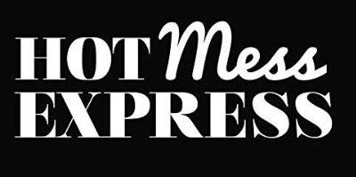Makarios LLC Hot Mess Express MKR MKR - Pared para Camiones y Furgonetas (7,5 x 2 cm), Color Blanco