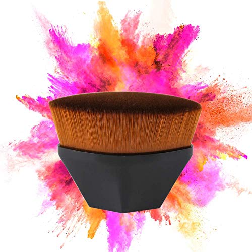 Makeup Foundation Brush 2PCS Kabuki Large Area Flat Top Face Blush Liquid Powder Flawless Foundation Brush Cosmetics Cream Simple Operation Seamless Brush 2PCS Makeup Brush