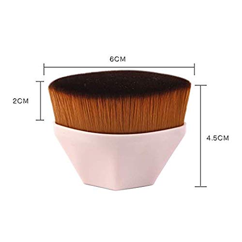 Makeup Foundation Brush 2PCS Kabuki Large Area Flat Top Face Blush Liquid Powder Flawless Foundation Brush Cosmetics Cream Simple Operation Seamless Brush 2PCS Makeup Brush
