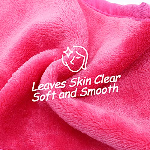 Makeup Remover Toalla de tela,toalla de limpieza facial reutilizable,sin Productos químicos, para Quitar Maquillaje instantáneamente, Solo con Agua
