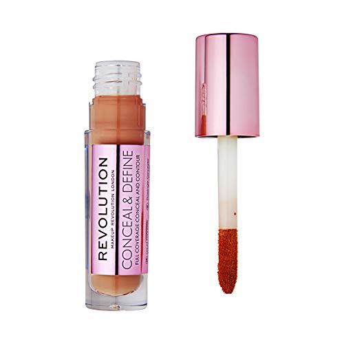 Makeup Revolution - Corrector líquido Conceal & Define - C8 - Corrector líquido Conceal & Define - C 12,5
