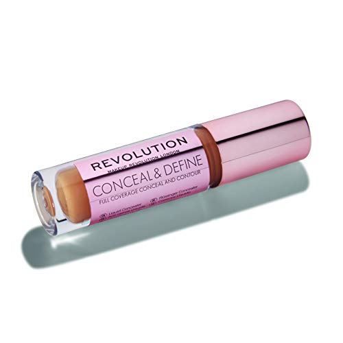 Makeup Revolution - Corrector líquido Conceal & Define - C8 - Corrector líquido Conceal & Define - C 12,5